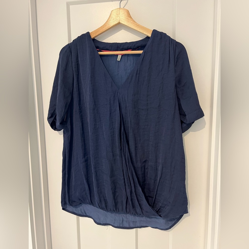 Joules: Navy Blue Short Sleeve Top: Size US 6